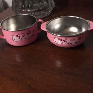 Hello Kitty Pink Bowls Set